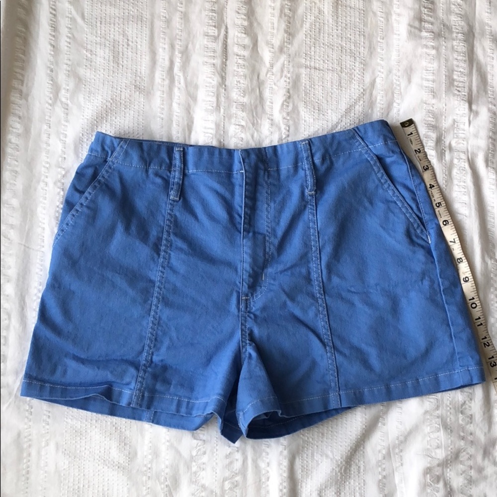 GB Gianni Bini Blue High Waist Shorts 13
